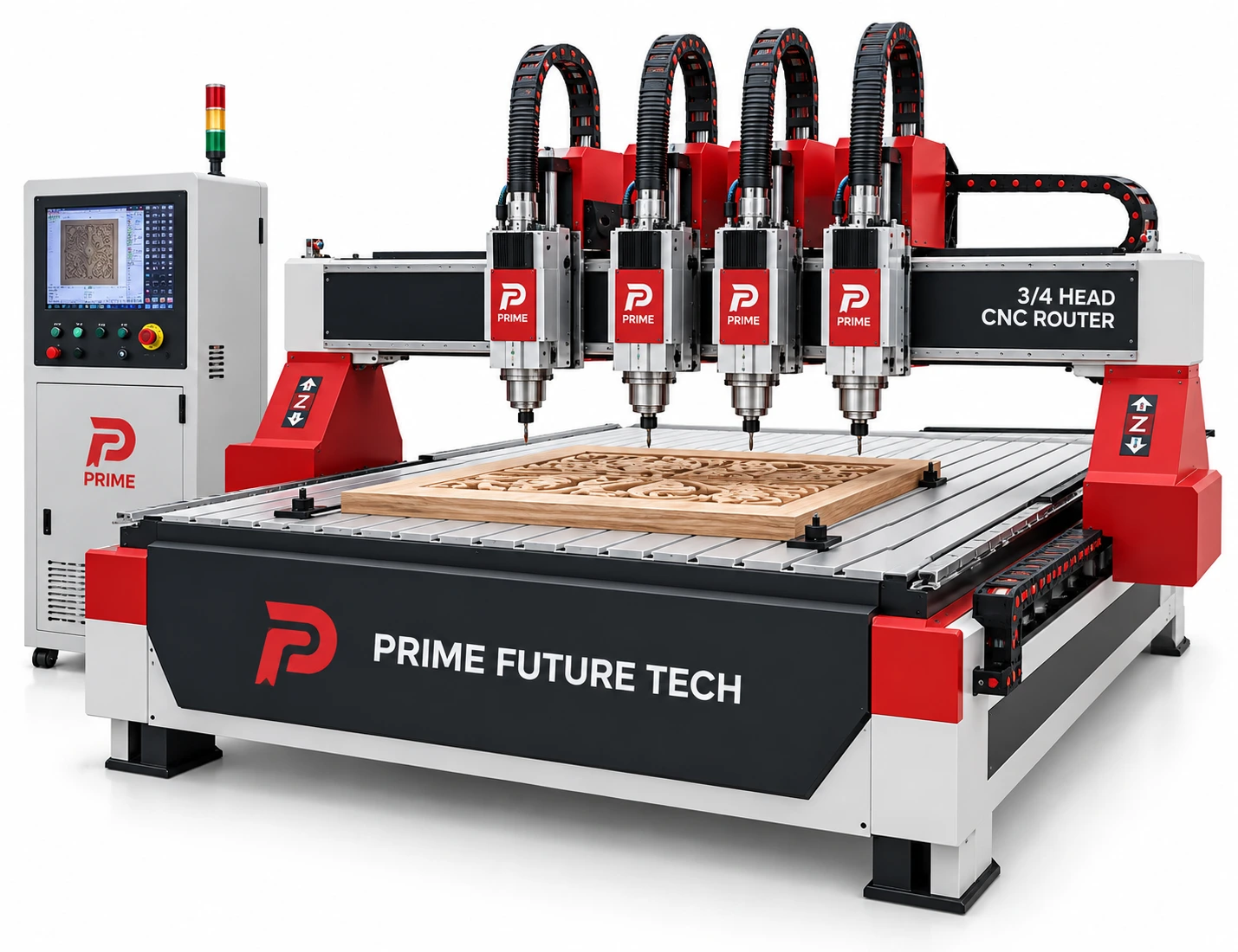 3/4 Head CNC Router